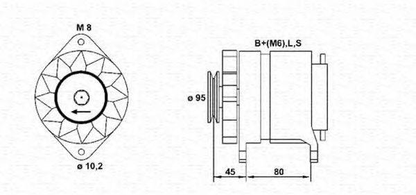 MAGNETI MARELLI 943355168010 Генератор