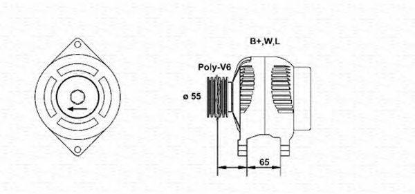 MAGNETI MARELLI 943355213010 Генератор