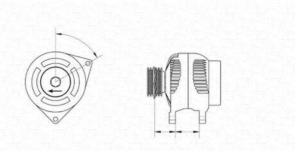 MAGNETI MARELLI 943355224010 Генератор