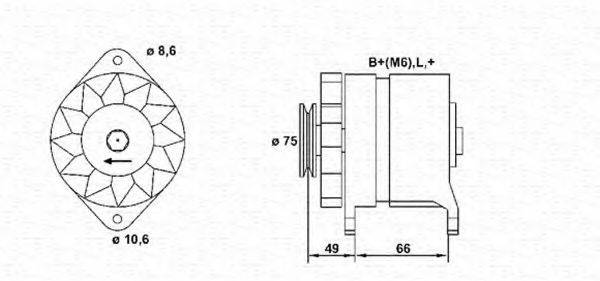 MAGNETI MARELLI 943356106010 Генератор