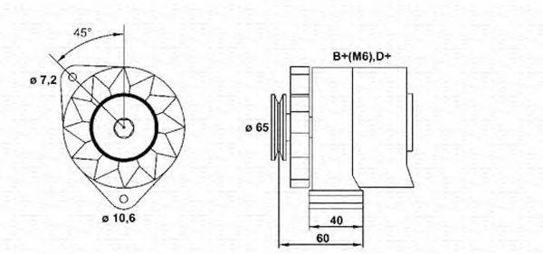 MAGNETI MARELLI 943356125010 Генератор