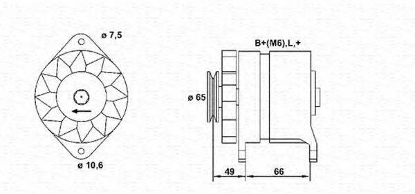 MAGNETI MARELLI 943356148010 Генератор