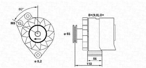 MAGNETI MARELLI 943356216010 Генератор