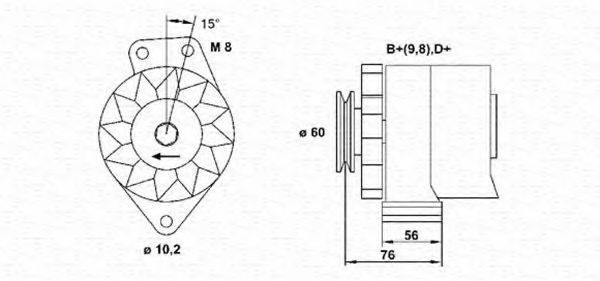 MAGNETI MARELLI 943356217010 Генератор