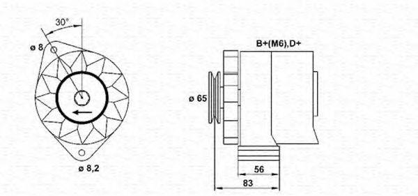 MAGNETI MARELLI 943356308010 Генератор