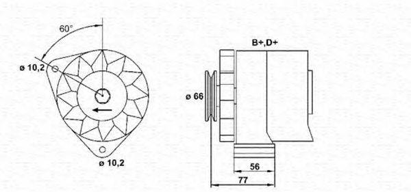 MAGNETI MARELLI 943356465010 Генератор