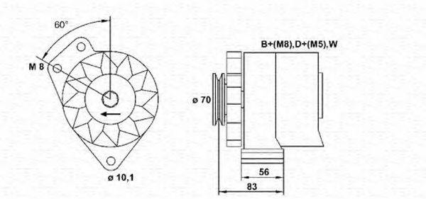 MAGNETI MARELLI 943356510010 Генератор