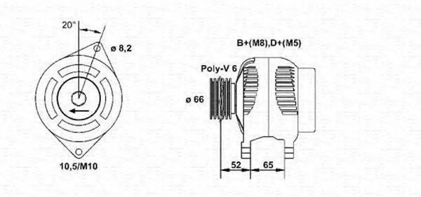 MAGNETI MARELLI 943356574010 Генератор