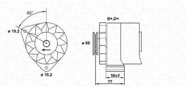 MAGNETI MARELLI 943356619010 Генератор