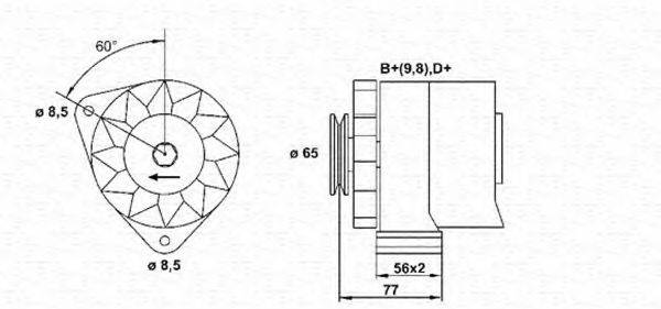 MAGNETI MARELLI 943356646010 Генератор