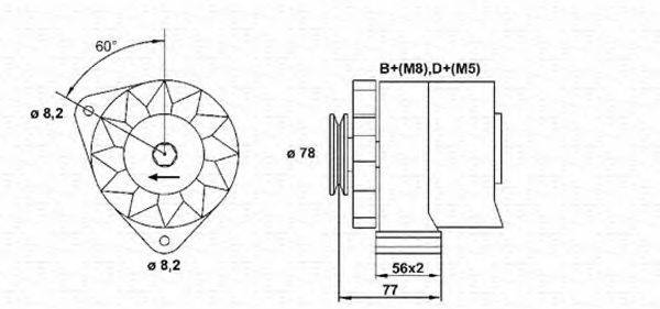 MAGNETI MARELLI 943356656010 Генератор