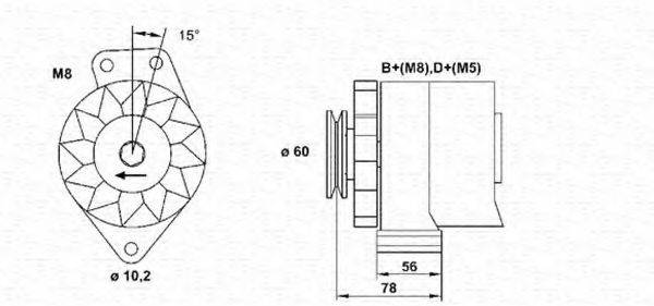 MAGNETI MARELLI 943356674010 Генератор