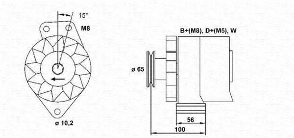 MAGNETI MARELLI 943356675010 Генератор