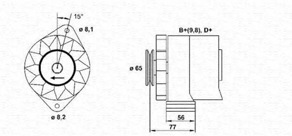 MAGNETI MARELLI 943356729010 Генератор