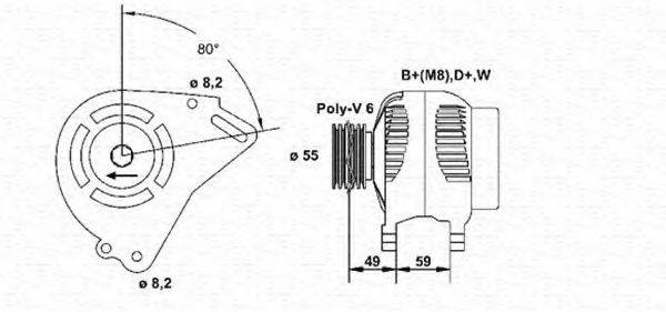 MAGNETI MARELLI 943356789010 Генератор