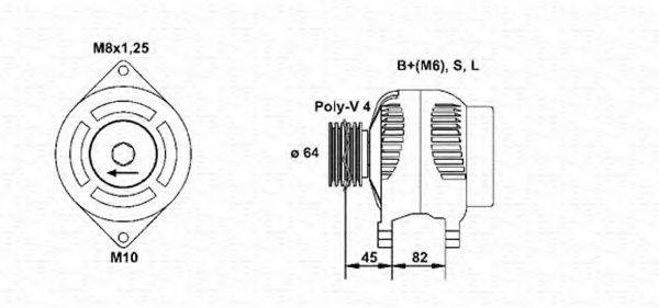 MAGNETI MARELLI 943356941010 Генератор