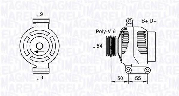 MAGNETI MARELLI 063358061010 Генератор