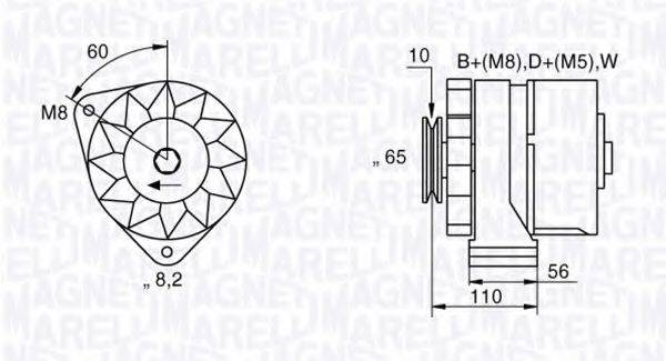 MAGNETI MARELLI 063534893700 Генератор