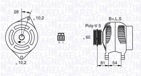 MAGNETI MARELLI 063532601010 Генератор