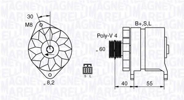 MAGNETI MARELLI 063532611010 Генератор