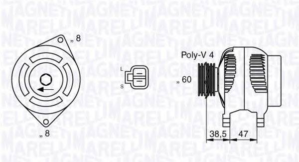 MAGNETI MARELLI 063532612010 Генератор