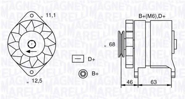 MAGNETI MARELLI 063321021010 Генератор