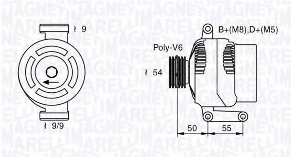 MAGNETI MARELLI 063377019010 Генератор