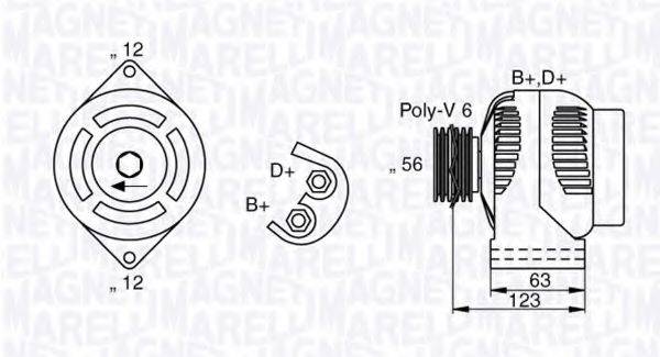 MAGNETI MARELLI 063377026010 Генератор