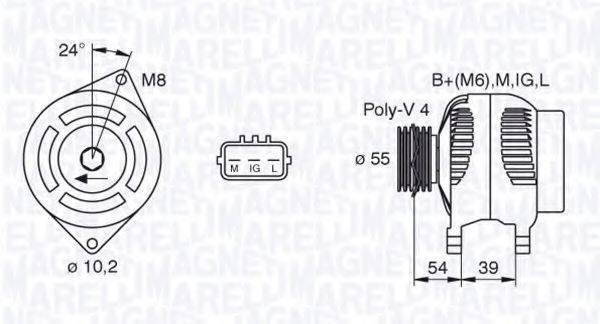 MAGNETI MARELLI 063377441010 Генератор