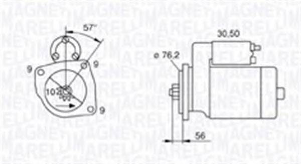 MAGNETI MARELLI 063720005010 Стартер