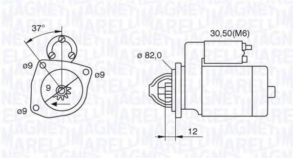 MAGNETI MARELLI 063521082040 Стартер