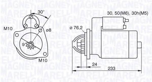 MAGNETI MARELLI 063521074420 Стартер