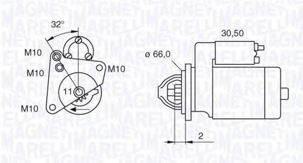 MAGNETI MARELLI 063521081800 Стартер