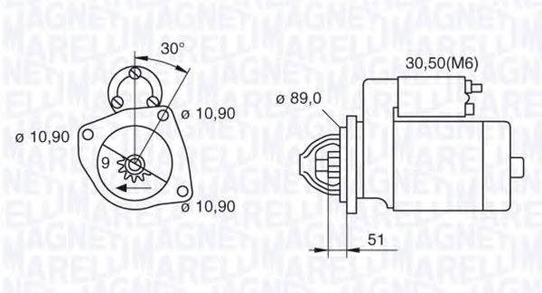 MAGNETI MARELLI 063523683090 Стартер