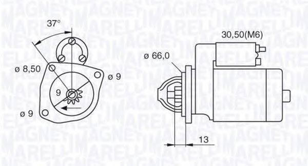 MAGNETI MARELLI 063521074110 Стартер