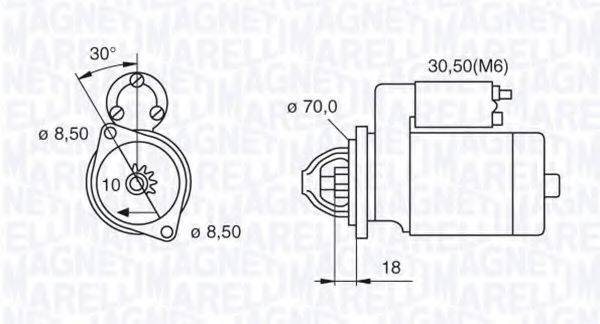 MAGNETI MARELLI 063521082170 Стартер