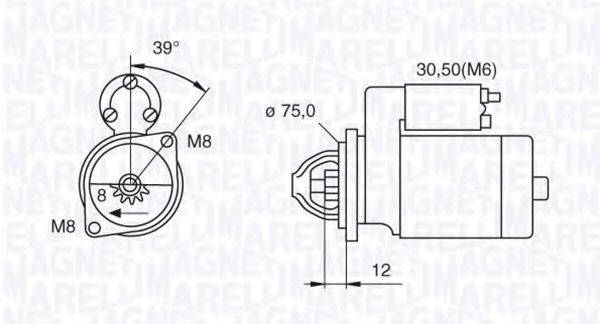 MAGNETI MARELLI 063522607010 Стартер