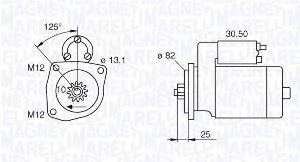 MAGNETI MARELLI 063522609010 Стартер