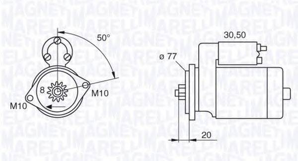 MAGNETI MARELLI 063522617010 Стартер