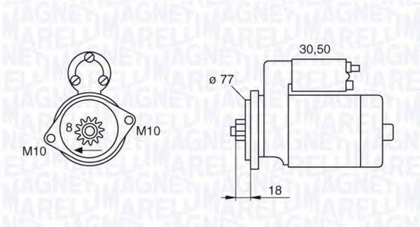 MAGNETI MARELLI 063522620010 Стартер