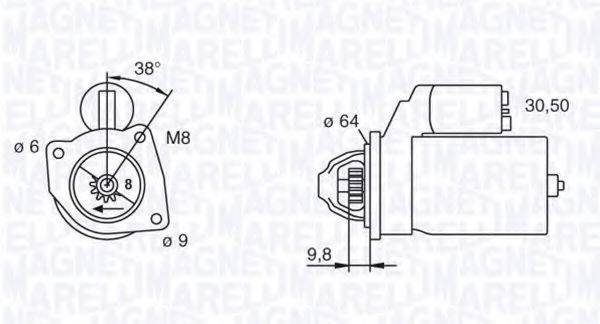 MAGNETI MARELLI 063102021010 Стартер