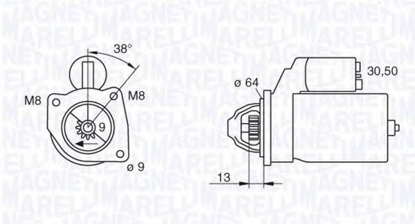 MAGNETI MARELLI 063101021010 Стартер