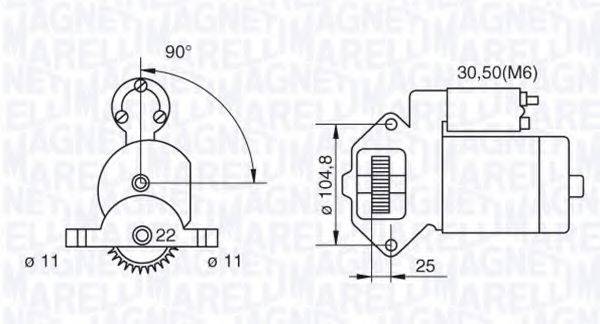 MAGNETI MARELLI 063280032010 Стартер