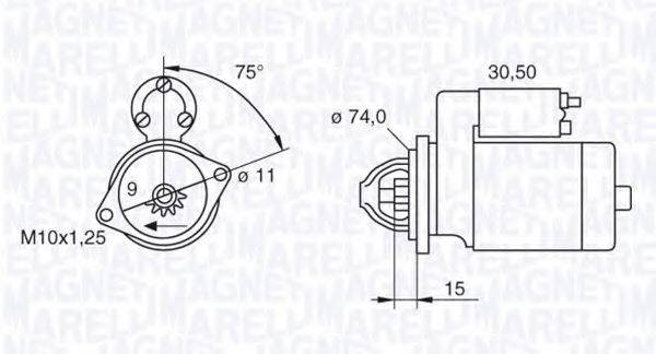 MAGNETI MARELLI 063280054010 Стартер