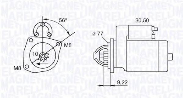 MAGNETI MARELLI 063187001010 Стартер