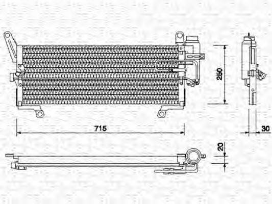 MAGNETI MARELLI 350203107000 Конденсатор, кондиціонер