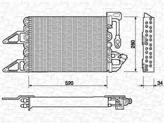 MAGNETI MARELLI 350203140000 Конденсатор, кондиціонер