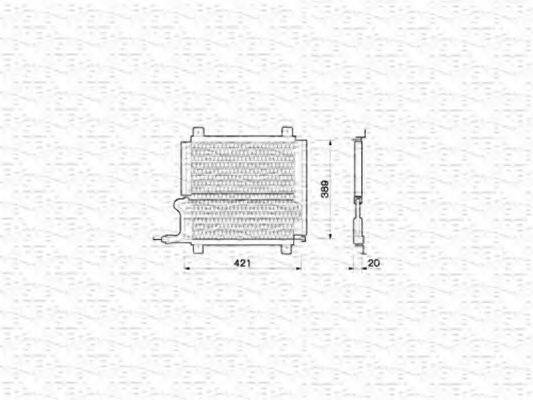 MAGNETI MARELLI 350203208000 Конденсатор, кондиціонер