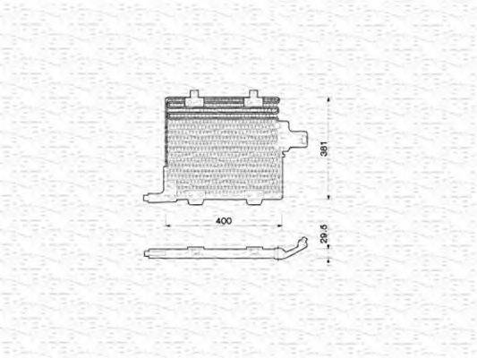 MAGNETI MARELLI 350203211000 Конденсатор, кондиціонер