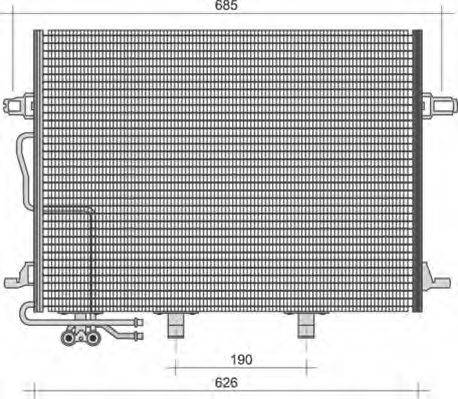 MAGNETI MARELLI 350203244000 Конденсатор, кондиціонер